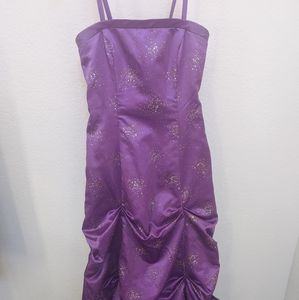 Spaghetti Strap Prom Dress with Sparkle Detail